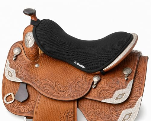 Southwestern Equine ComfortRider Saddle Cushion - Memory Foam Shock-Absorbing Seat Pad for Western Saddles by OrthoRide
