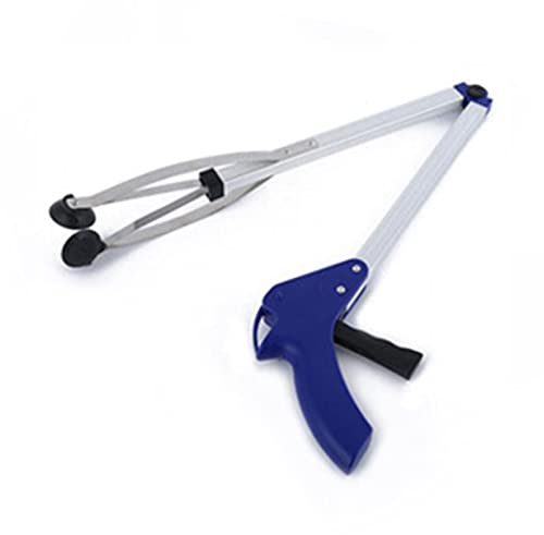 Faltbarer Reacher Grabber, Tragbarer Müllsammler, Gummi-Saugnapf für den Hausgebrauch (Vierkantrohr aus Aluminium)