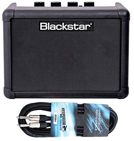 Blackstar Fly 3 Bluetooth Mini Gitarrenverstärker Schwarz + keepdrum Gitarrenkabel
