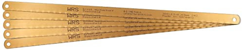 WRS Metallsägeblätter/Handsägeblätter/Bügelsägeblätter 300 mm, HSS-Bi-Metall, hochflexibel, universell für Stahl/Edelstahl/NE-Metalle usw. -MADE IN GERMANY-, Größen Name: - Inhalt: 5 Stück -