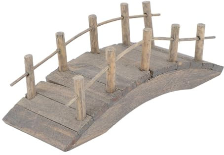 ibasenice Doll House Arch Bridge Tiny House Accessories Wooden Dollhouse Wood Trim Miniature Bridge Zen Garden Bridge Garden Bridges for Outdoors Miniature House Arch Bridge Bench Model Mini