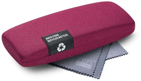 FEFI - Hardcase Brillenetui mit Bezug aus recycelten PET-Flaschen - Mit Brillenputztuch