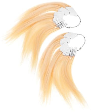 Mikinona Menschliches Haar Farbe Prüfung 2 Sets Haar Probe Friseur Salon Lieferungen Farbe Haar Farbstoff Proben