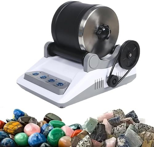 COYEUX Professionelles Rock Tumbler Kit, elektrisches Edelstein-Polierspielzeug zum Selbermachen von Steinen, mit Timer-Knöpfen, verwandelt raue Steine ​​in wunderschöne Edelsteine