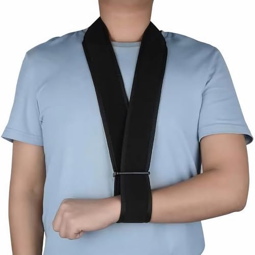 Katslyn Arm Sling,Arm Sling for Shoulder Injury,Sling for Arm Support,Shoulder Sling,Arm Sling for Elbow Injury Adjustable Comfort Arm Sling Lightweight for Men Women One Size Fits All (Black