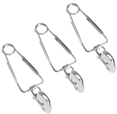 JEWEDECO 2sets Stainless Steel Snail Tong Escargot Tongs Kitchen Food Serving Clip 3pcs*2