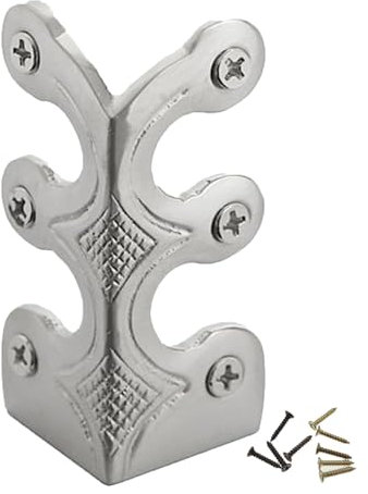 Skirting Board Corner Protectors - Metal, Copper, Skiffers Baseboard Protectors for Skirting (Silver, 16pcs)