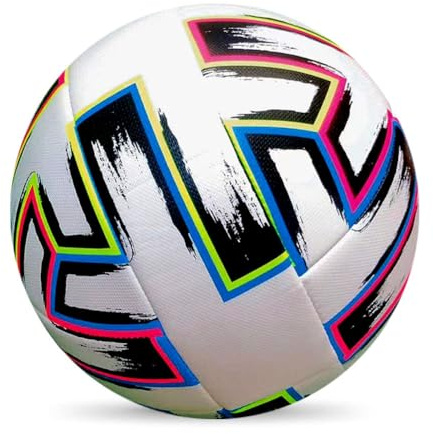 FYOBOT Ballon D'Entraînement de D'Équipe de Football en Cuir PU Football Professionnel et Femmes Football en Plein Air