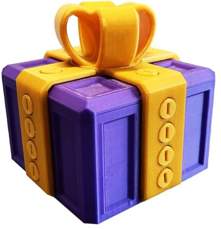 Lustige Geschenkbox mit Schrauben, Große Nervige Geschenkboxen, Prank-Schraubenbox, Wirklich Nervige Geschenkbox, 3D-Druckgeschenkbox, Witzige Geldkartenhülle, Lustige Neuheitsgehäuse (A)