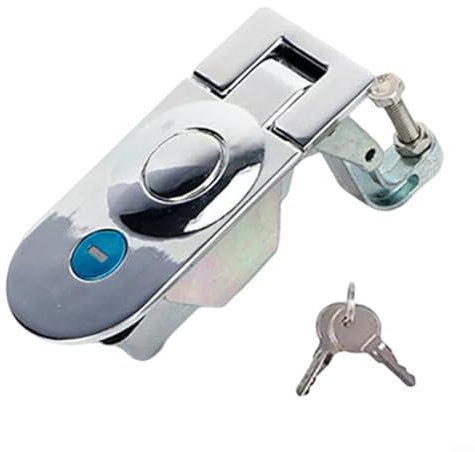 EXTRWORY Cerradura de presión de palanca sellada de aleación de zinc para RV caja eléctrica puerta de armario de incendios equipo de instrumentos automotrices para Southco C5-11-35 Plata