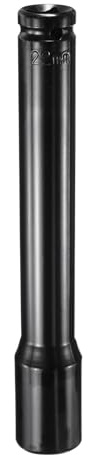 QUARKZMAN Presa a Impatto 1/2 Drive Quadrato da 22mm Metrico 6 Punti Nero | 200mm 8 Extra Lunga, per Casa Auto Dadi Esagonali Bulloni, Acciaio ad Alto Tenore di Carbonio, Profonda
