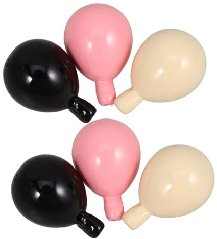 Housoutil 6stücke Ballonperlen Aus Acryl Kleine Lose Perlen Für Handyketten Diy-schmuckherstellung Und Handwerkskunst