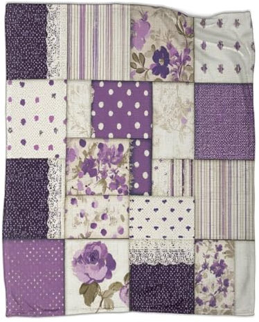 kaiyun La Coperta Floreale E Il Copridivano Letto Motivo Patchwork Sono Morbidi E Confortevoli Al Tatto,adatti Per Riscaldare Tutta La Famiglia 80x90inch(200x230cm)