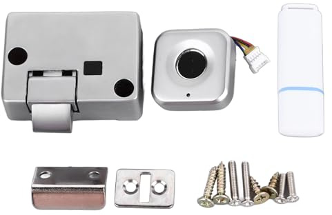 Cerradura Armario Cajón Inteligente Biométrica 5x4x2cm Zinc Aleación - Desbloqueo Rápido Keyless para Mueble, Cajones y Portón Garaje, Fácil Instalación y Alta Seguridad