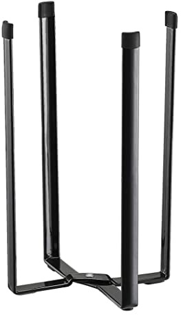 Xweptuy Bottle Drying Rack Foldable Metal Garbage Bag Stand Holder Multifunctional Kitchen Stand Black