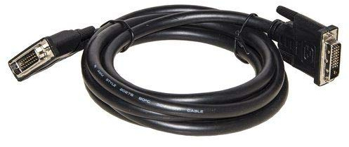 LINK LKCDVI20 - Cavo DVI-D dual (2 m, nero) – Connettori maschio-maschio 24+1 placcati nickel – Doppia schermatura contro interferenze EMI e RFI – Guaina in PVC e HDPE