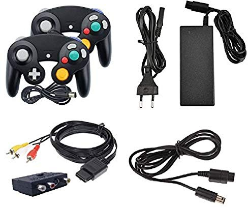 Kit d'accessoires pour Nintendo Game Cube Câble Contrôleur GC Câble d'alimentation Câble de charge Chargeur Câble Câble Péritel Adaptateur AC