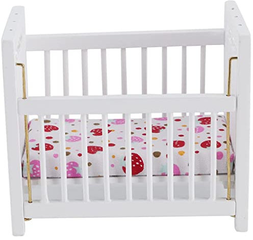 Liummrcy Christmas, Toy Baby Bed, Baby Bed Toy Baby Doll Crib Baby Doll Furniture Baby Toy Crib for Dollhouse