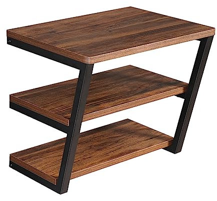 LUCKUP Schwebende Wandregale, Wandmontage, Projektorregal, Holz, AVMedia-Ständer mit 3 Regalen, Entertainment-Center mit verstärktem Metallstahlrahmen, perfekt für DVD-Player, Spielkonsole und TV-Box