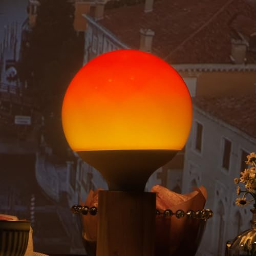 Aigostar Smart Glühbirne E27 G120, 4.9W Intelligente LED Bulb Dimmbar Farbverlauf Bluetooth Mesh, RGB & 2700K-6500K, Kompatibel mit Alexa, Musiksynchronisierung, mit Fernbedienung, 500LM, 1 Stück