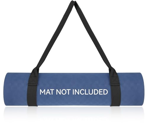Schwarz Yogamatte Tragegurt, Verstellbare Yogamatten-Carrying Strap Yoga Mat Harness Strap Baumwolle Yogamattenriemen Tragegurt Yogamatten Halteband für Gymnastikmatte, Sportmatte, Fitnessmatte