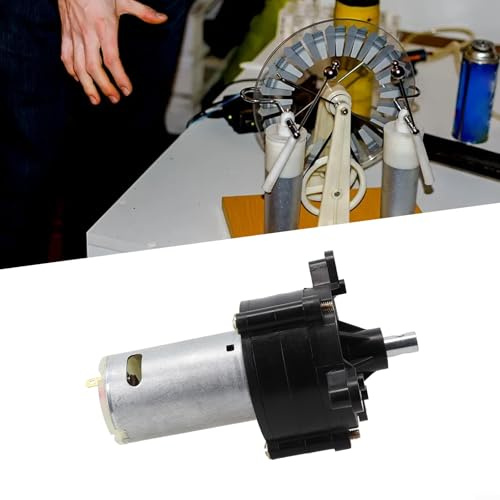 Wind DC Generator, Edelstahl Hand Dynamo Hydraulik Test, Wind Hydraulischer Miniaturgenerator zum Laden, Experimentieren, Lehren, Beleuchtung