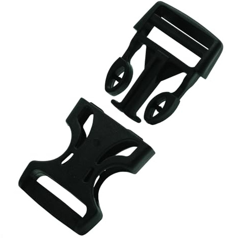 ISTA TOOLS Fibbia a incastro 20 mm/25 mm/35 mm, chiusura a incastro, in plastica, chiusura a clip, fibbie per cintura addominale, fibbia di ricambio per zaino, Nero , 35 mm