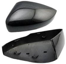Carbon Schwarz Rückspiegel Abdeckung Kappe Für VW Für Golf 7 Für Golf 5 GTI 6 Für Passat B7 CC Für Scirocco Für Polo 6R 6C MK6 Kappe Für Jetta 6 MKVI Spiegelkappen Seitenspiegel Abdeckkappen(Carbon Fi