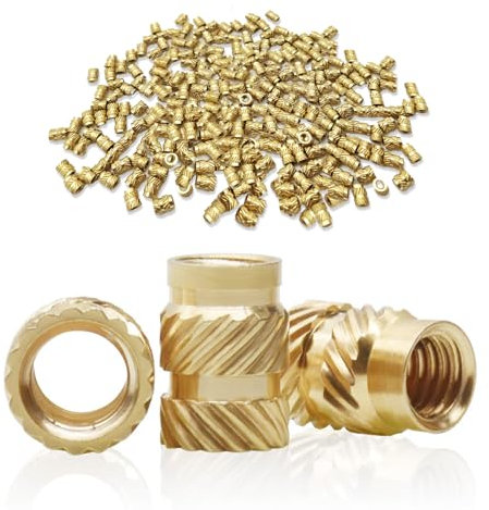 Gewindeeinsatz M3, 150 Stück M3 x 4 x 5 mm Einschmelzgewinde Einpressmuttern, Gewindebuchse Threaded Inserts für 3D Druck Zubehör Kunststoffteiledurch Wärme Ultraschall.