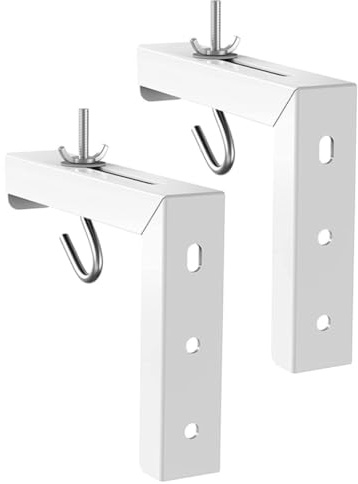 DIYEAH Projector Wall Mount Bracket Adjustable Screen Hanging Bracket for Home Theater Steel Material Fits Projector Screens