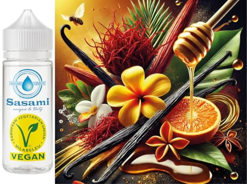 Golden Morning Sun - safran, vanille, fleur d’oranger & miel arôme concentré - Vegan - Sasami - 100 ml