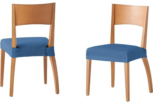 ECOMMERC3 | Pack 6 Fundas Silla Asiento Antideslizantes - Fundas Silla Asiento Acolchadas y Ajustables 100% Made in Spain Elásticas y Muy Suaves