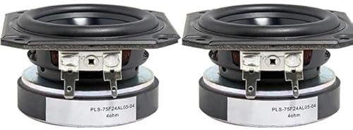 zorfar Altoparlante Full Range da 40 W, altoparlante centrale da 3 pollici e 4 Ohm, altoparlante for canale centrale, altoparlante for alti e medi e bassi da 84 mm, audio for auto fai da te, 2 pezzi
