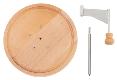 Baxnore Professional Cheese Curler, Stainless Steel Cheese Flower Cutter for Hard Cheese Wheels Chocolate Shaving, Ergonomic Beech Wood Handle, Dishwasher Safe, 22 cm