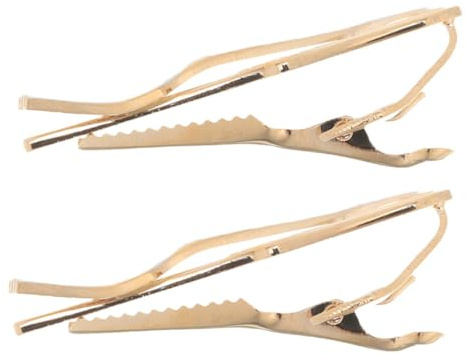 CONGARTENO 2pcs Unique Cutlery Design Tie Clips for Men Copper Material Strong Grip for Business Meetings Weddings and Professional Attire Stylish Suit Accessories