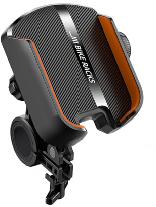 UNNESTAR Support de téléphone pour moto – Support de téléphone élastique universel pour guidon de vélo et VTT, rotatif à 360°, anti-secousse