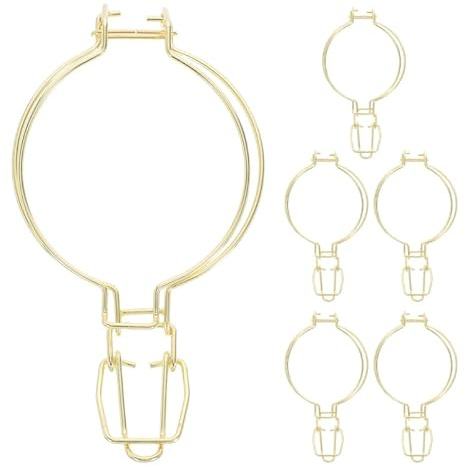 MOLUCKFU Juego de 6 clips de acero inoxidable para tarros de cristal y miel para cerrar tarros de cristal en la cocina, el hogar y el conservas