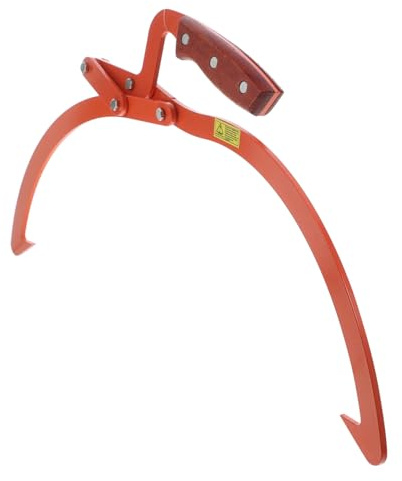 TEHAUX Heavy Duty Timber Lifter with Nonslip Wood Handle Claw Log Hook for Stable Lifting and Efficient Dragging Multipurpose Woodworking Tool for Forestry and Wood Transportation