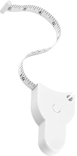 150cm Tape Measure Body with Push-Button Retract & Secure Lock Pin - for Accurate Arm, Thigh, Chest, Waist, Hip & More Measurements