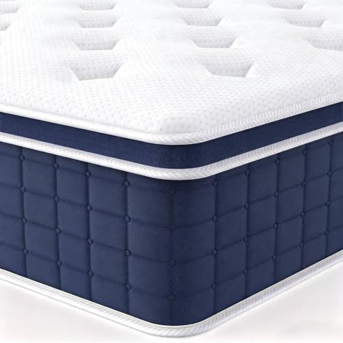 EDIMENS Matratze 140x200x25 cm H3/H4, 7-Zonen Taschenfederkernmatratze, Gel Memory Foam, Ergonomisch Rückenfreundlich, Atmungsaktiv, Oeko-TEX CertiPUR Zertifiziert, 100 Nächte Probeschlafen