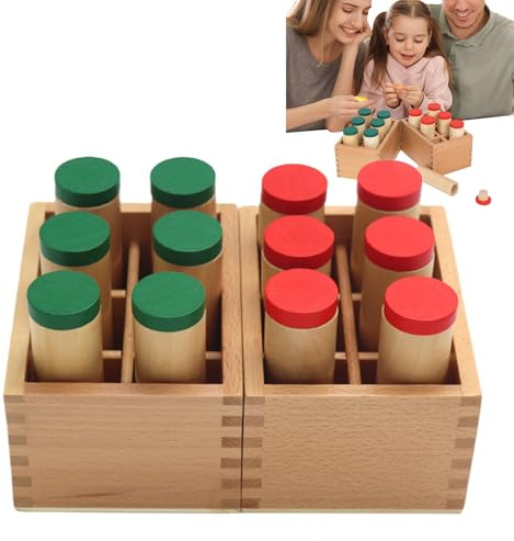 Générique Jouets Sensoriels Auditifs,Éducatif Interactif en Bois | Boîte à Sons pour l'Apprentissage Auditif des | pour Éducation Divertissement Besoins Spéciaux Filles Garçons Préscolaire Maison