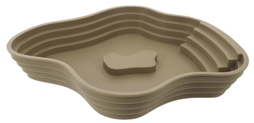 BESPORTBLE Bassine de Bain pour Tortues et Grenouilles en Plastique Forme Lac, Facile à Nettoyer, Offrant Un Espace Spacieux pour Trempage Intérieur et Extérieur