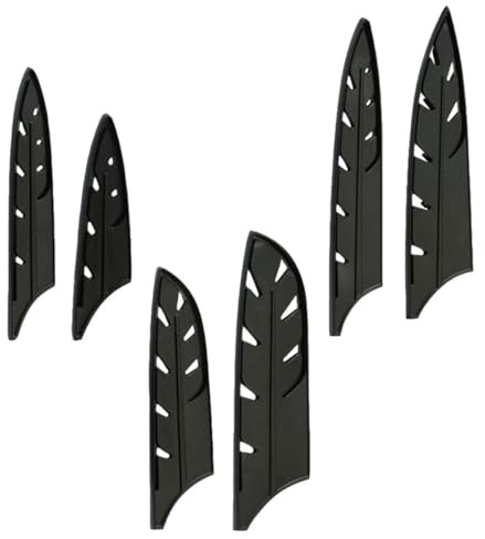 KICHOUSE Fundas Protectoras para Cuchillos de Cocina Reutilizables, 10 Piezas, Protección Segura de Cuchillas de Plástico Resistente, Accesorio Práctico para Corte y