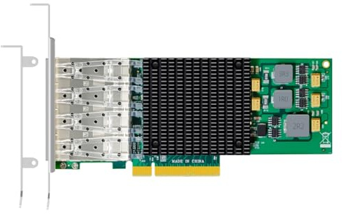 Jnchdghwa Scheda di Rete Ethernet PCIE NIC 10Gb + A 4 Porte per Controller Broadcom BCM57840