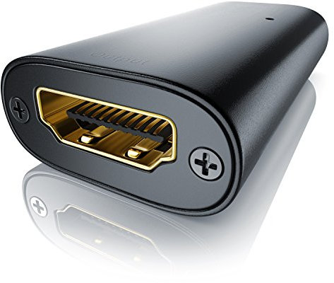 CSL - 4K HDMI 2.0b Extender Verstärker - HDMI Repeater Signalverstärker - UHD 2160p 60Hz - HDMI-Buchse zu HDMI-Buchse - Aluminium - bis zu max 20m Entfernung