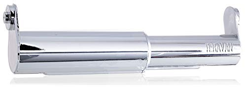 Teravan Standard Toilet Paper Holder Extender for Extra-Large Rolls – Perfect for Double, Triple Rolls in Regular or Ceramic Bathroom wall Holders, Silver, 1 Unit