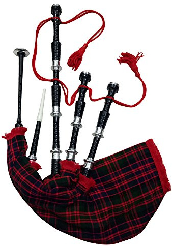 Beginner Bagpipe Rosewood with Silver Mounts Free Bagpipe Carrying Bag (Pride of Scotland)