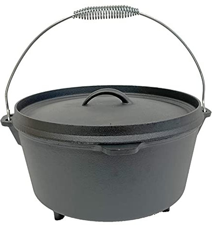 cuisiland con 9 Quart hierro fundido horno holandés labios tapa 3 piernas