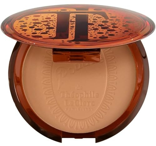 T.LeClerc Bronzer Puder GOLD – Mattes Finish Bronzing Face Powder – Puder Makeup für Gesicht – Gold 17g – Vegan – Made in France – Dermatologisch getestet