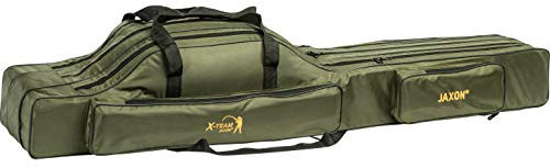 Jaxon Rutentasche 2/3 Fächer Rutenfutteral Angeltasche 9 Varianten! 100-160cm (150cm/3 Fächer/UJ-XAU150)